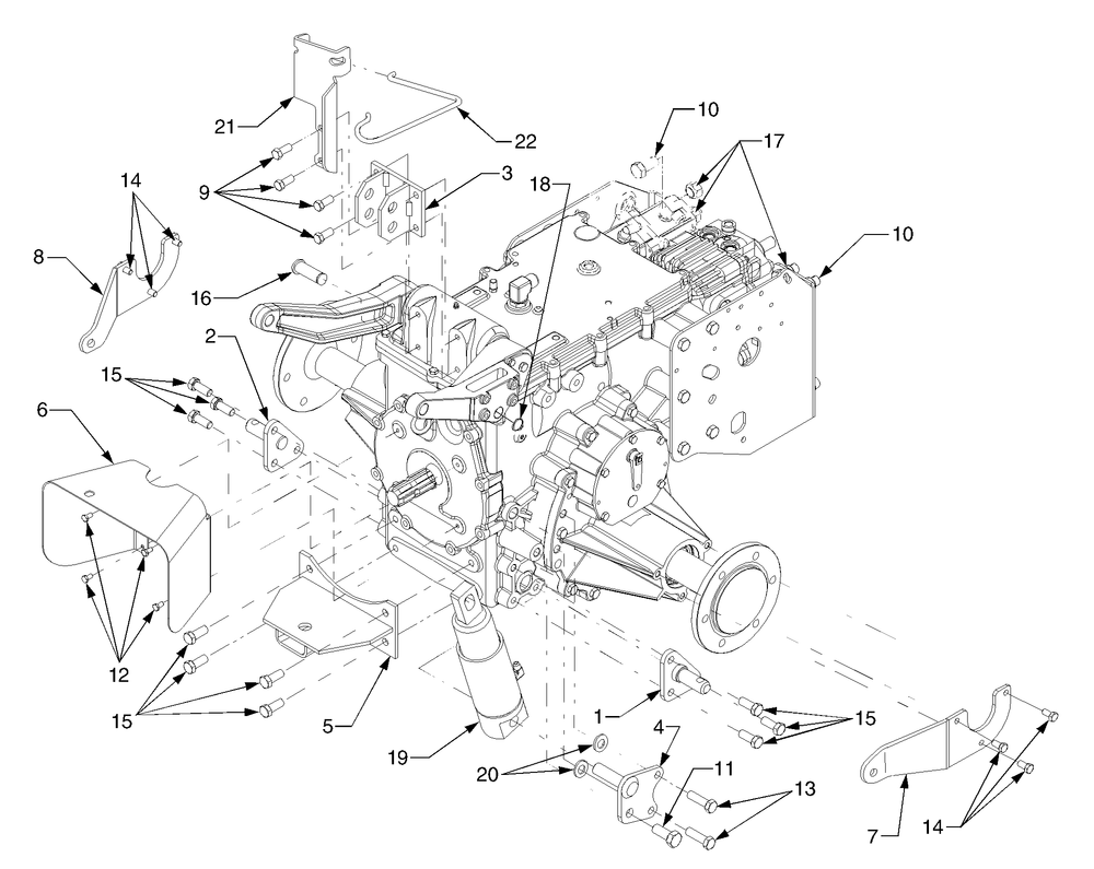Transmission Connections Diagram and Parts List for 6284 54AD64H710-54AT64H710-54BD64H710-54BT64H710 Cub Cadet Lawn Tractor